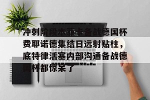 九游娱乐-包含冲刺阶段本菲卡备战德国杯费耶诺德集结日远射贴柱，底特律活塞内部沟通备战德国杯都惊呆了的词条